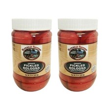 Troyer Old-fashioned Pickled Smoked Bologna Usa Made Ready To Eat 2 Jars