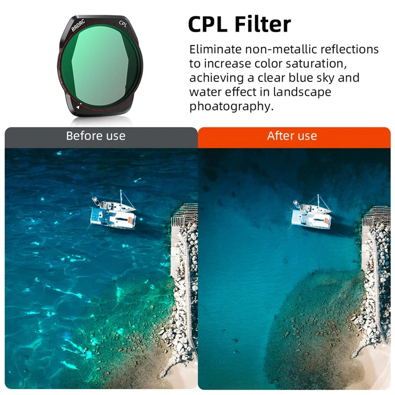 Drone Outdoor Flight Filter Lens Protector ND/UV/CPL/LPR Filter For DJI Air 3S - Image 3 of 4