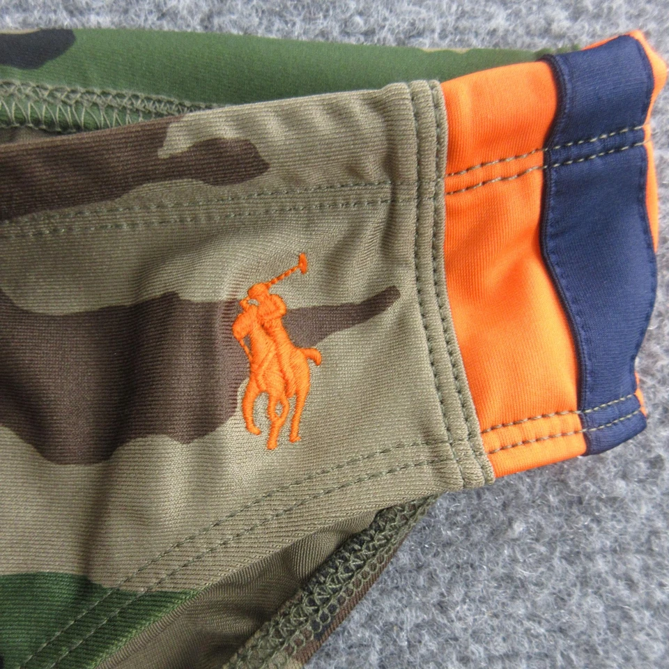 Polo Ralph Lauren Swim Briefs Mens Small Camo Orange Drawstring Pony Logo Swim - Image 2 of 4