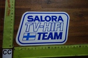 Alter Aufkleber Musik HiFi Audio TV Lautsprecher SALORA Schweden