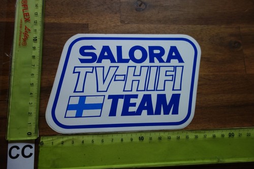 Alter Aufkleber Musik HiFi Audio TV Lautsprecher SALORA Schweden