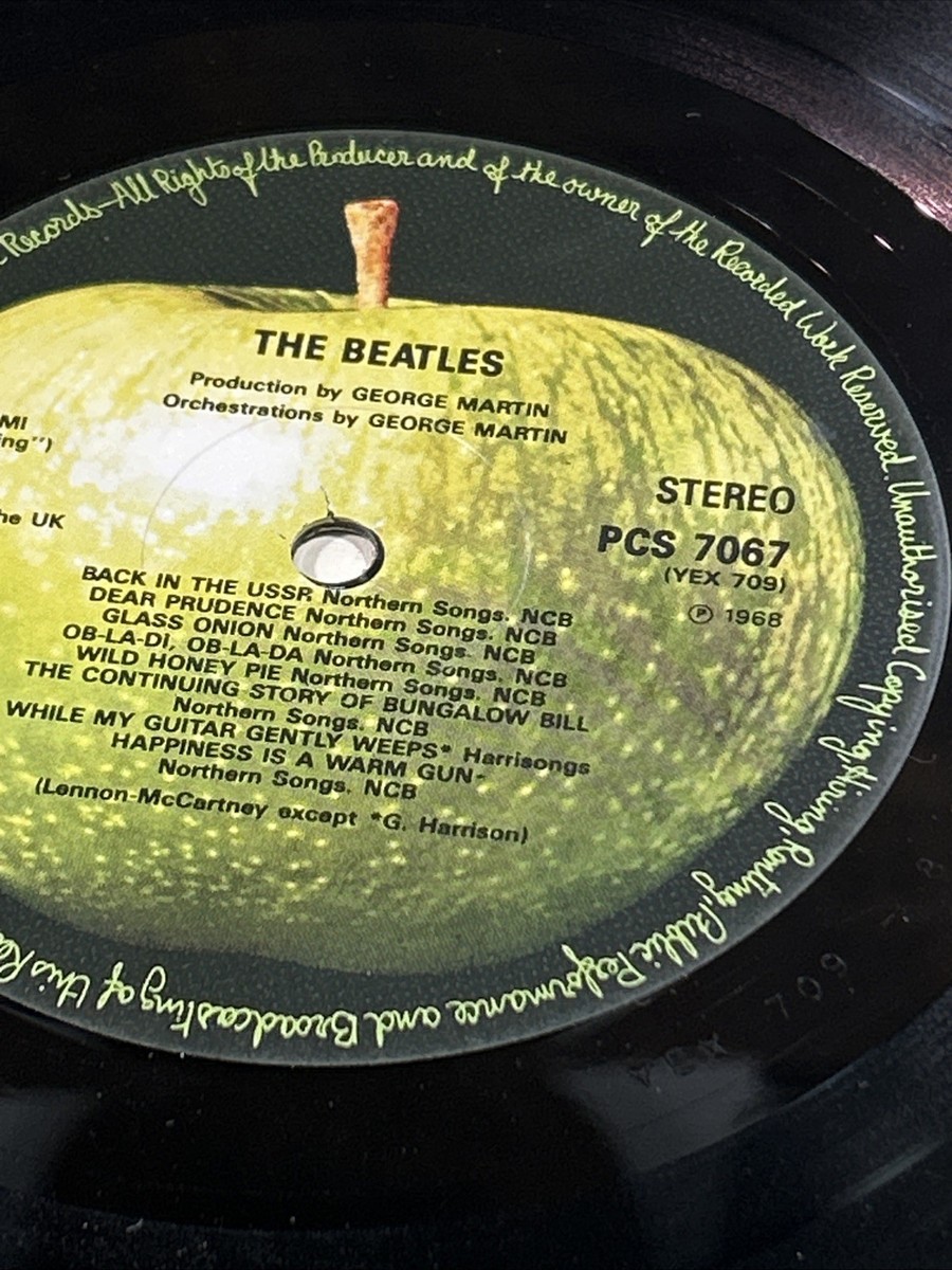 BEATLES★White Album UK Apple Stereo オリジナ THE BEATLES “WHITE ALBUM” 2xLP UK APPLE STEREO/MONO PCS 7067/8