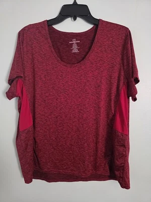 Realessentials Electric meliertes kurzärmliges Damen-T-Shirt Größe 1X - Bild 1 von 3
