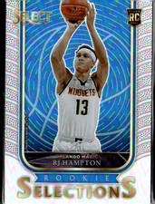 2020 Panini Select Silver RC #10 RJ Hampton (F)  Orlando Magic