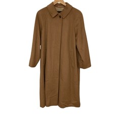 BURBERRYS Vintage Cashmere Bal-Collar Coat, Size 9, Brown Women USED