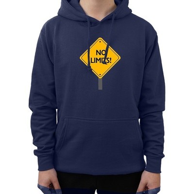 No Limits Inspirational Adventure Adrenaline Extreme Sports Workout Gym Hoodie