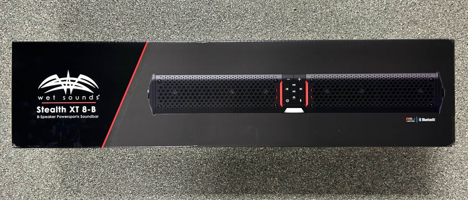 WET SOUNDS STEALTH XT 8-B Soundbar Weatherproof 300-Watt Amp