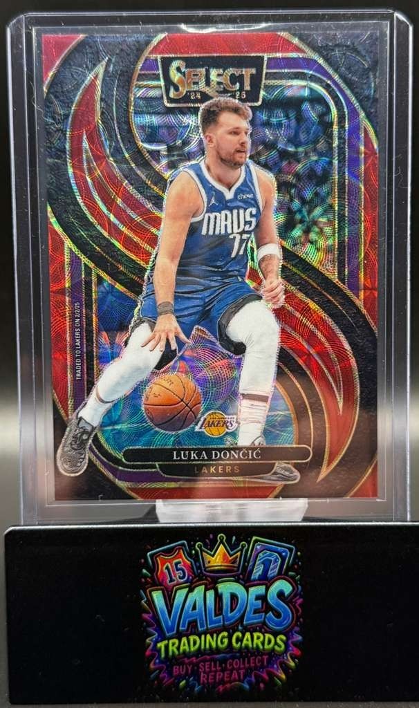 Luka Doncic 2024-25 Select Red Scope Prizm Premier Level /249 Lakers #141