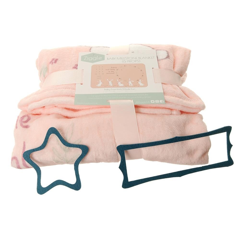 Baby Blanket Milestone Monthly Growth Photo Prop Soft Newborn Girl Shower Gift