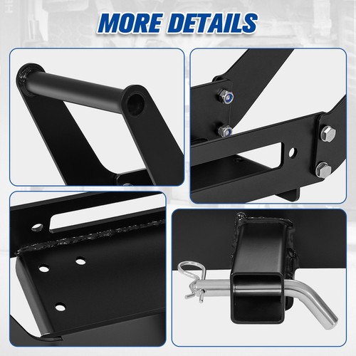 Class-4 2" Tow Trailer Hitch Receiver Truck Pickup Folding Winch Mounting Plate - Picture 6 of 6