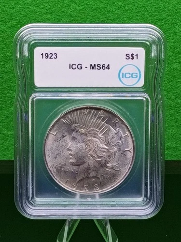 1923 Peace Dollar $1 ICG MS64 Philadelphia Silver Coin KM#150 7697340209