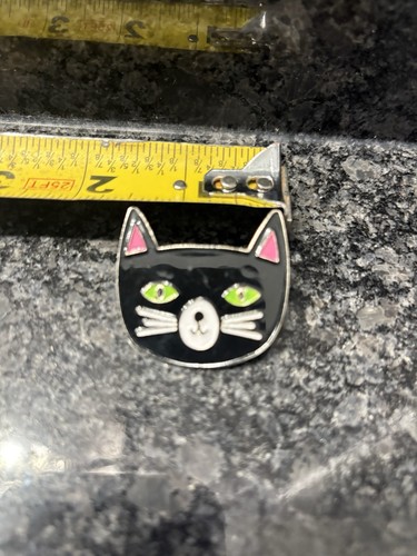 Enamel Black Cat Pin Brooch Jewelry Kitty Kitten - Picture 2 of 3