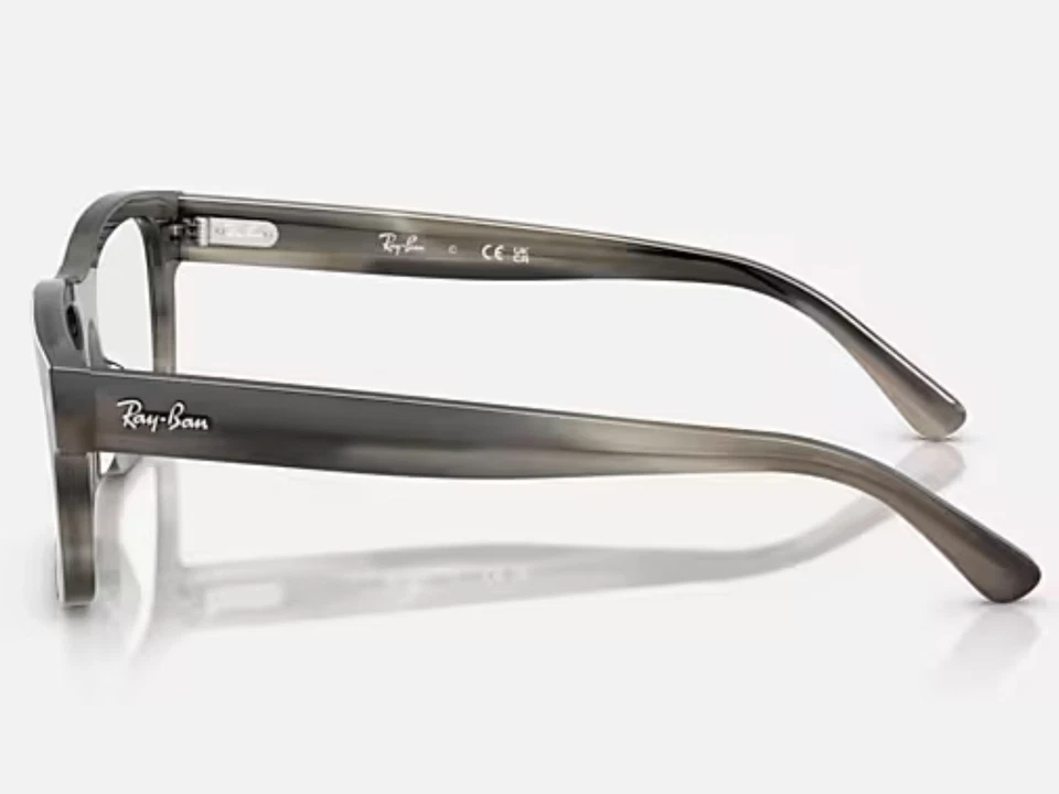 雷朋 RB5435 眼镜 - 8404 抛光哈瓦那灰色 - 演示镜头 - 全新 — 第 3/4 张图片