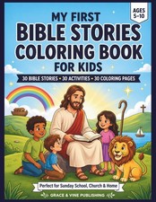 My First Bible Stories Coloring Book for Kids: 30 Inspiring Bible Stories, Chris