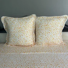 D.Porthault  - Polka Dot Sheet Set-King -100% Cotton Voile 