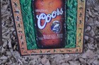 NOS Coors Banquet Beer tin sign TAN ORIGINAL como tu y tus AMIGOS AZTEC look sun — photo 10