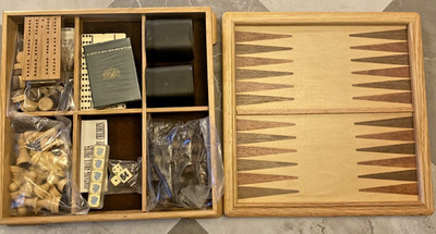 Vintage Club Benson & Hedges Wooden Game Compendium Set New Sealed 1997 Combo
