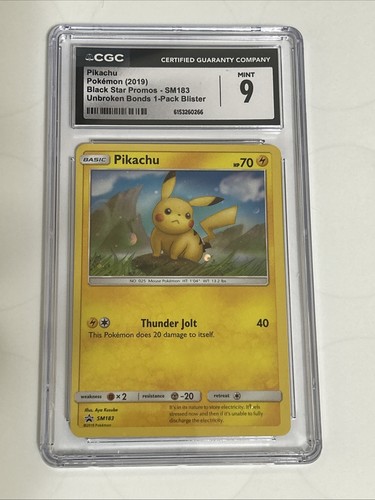 Pikachu graded CGC 9 for sale on eBay
