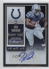 2015 Contenders Rookie Playoff Ticket 6/49 Josh Robinson (Team Logo) Auto 2r5