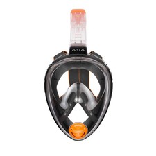 Used Ocean Reef Aria Classic Full Face Snorkel Mask -Black/Clear, Large/X-Large