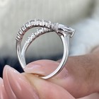 1ct TCW Ring White Gold 14K Lab-Grown Diamond F/VS GGL — photo 10