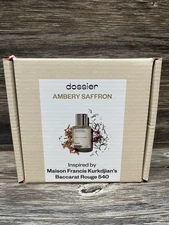 Dossier Ambery Saffron womans mens  perfume 50ml 1.7oz for MFK unisex fragrance