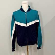 Vintage Pierre Cardin Colorblock Acrylic Sweat Tracksuit, Size Large, Striped