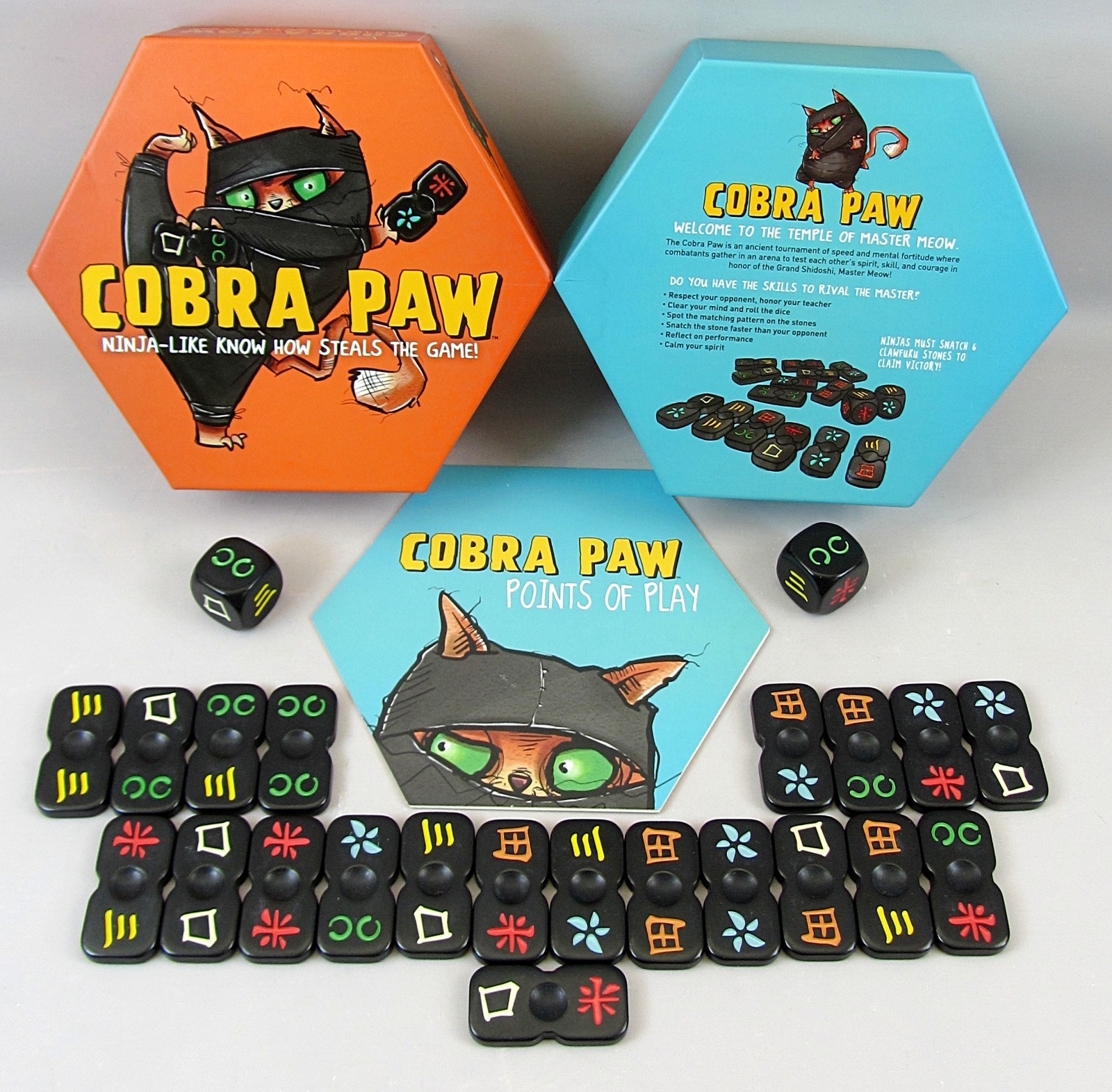 Cobra Paw Tile Strategy Game By Bananagrams - Family Kids Ninja Dice Complete!