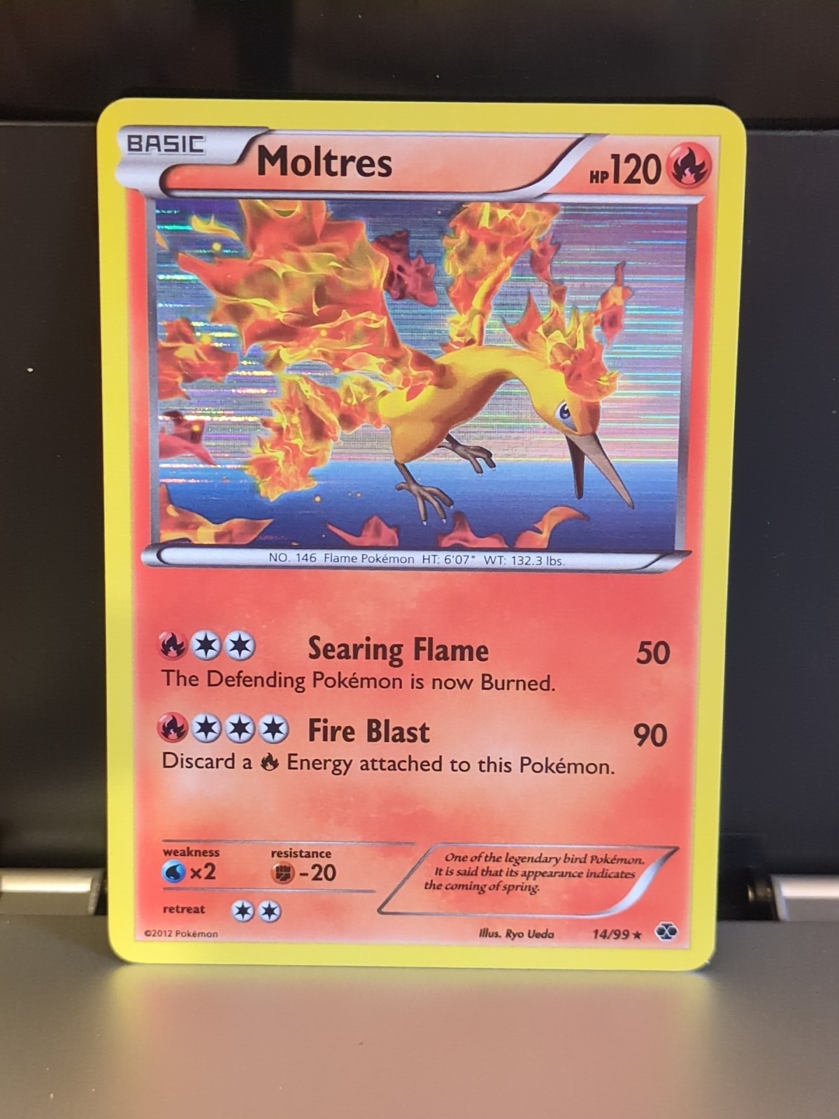 Moltres 14/99 Holo Rare Next Destinies Pokemon TCG LP