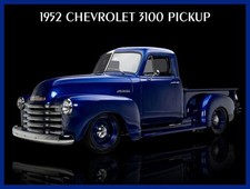1952 Chevrolet 3100 Pickup Truck In Blue New Metal Sign 9x12 Ships Free 1952 Chevrolet 3100 Pickup Truck In Blue New Metal Sign 9x12 Ships Free