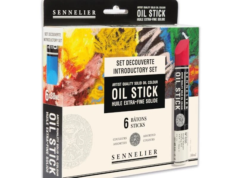 Sennelier Oil Stick Introductory Set of 6 x 38ml Artist Colours - Image 2 of 4