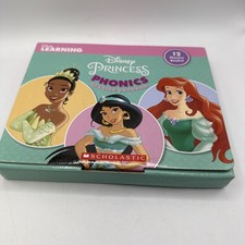 DISNEY PRINCESS PHONICS READING PROGRAM BOX 1, 3-10 BOOKS LEARNING SCHOLASTIC