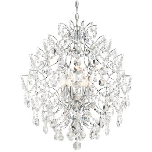Minka Lavery 3157 Isabella's Crown 6 Light Chandelier - Chrome - Picture 1 of 3