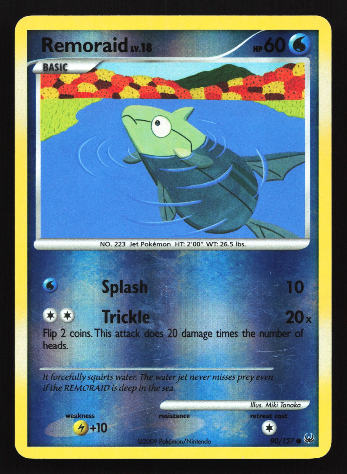 Remoraid 90/127 Platinum Reverse Holo Pokemon Card