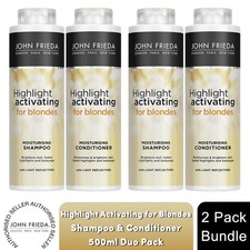 John Frieda Highlight Activating Duo Pack 2x Shampoo & 2x Conditioner, 500ml
