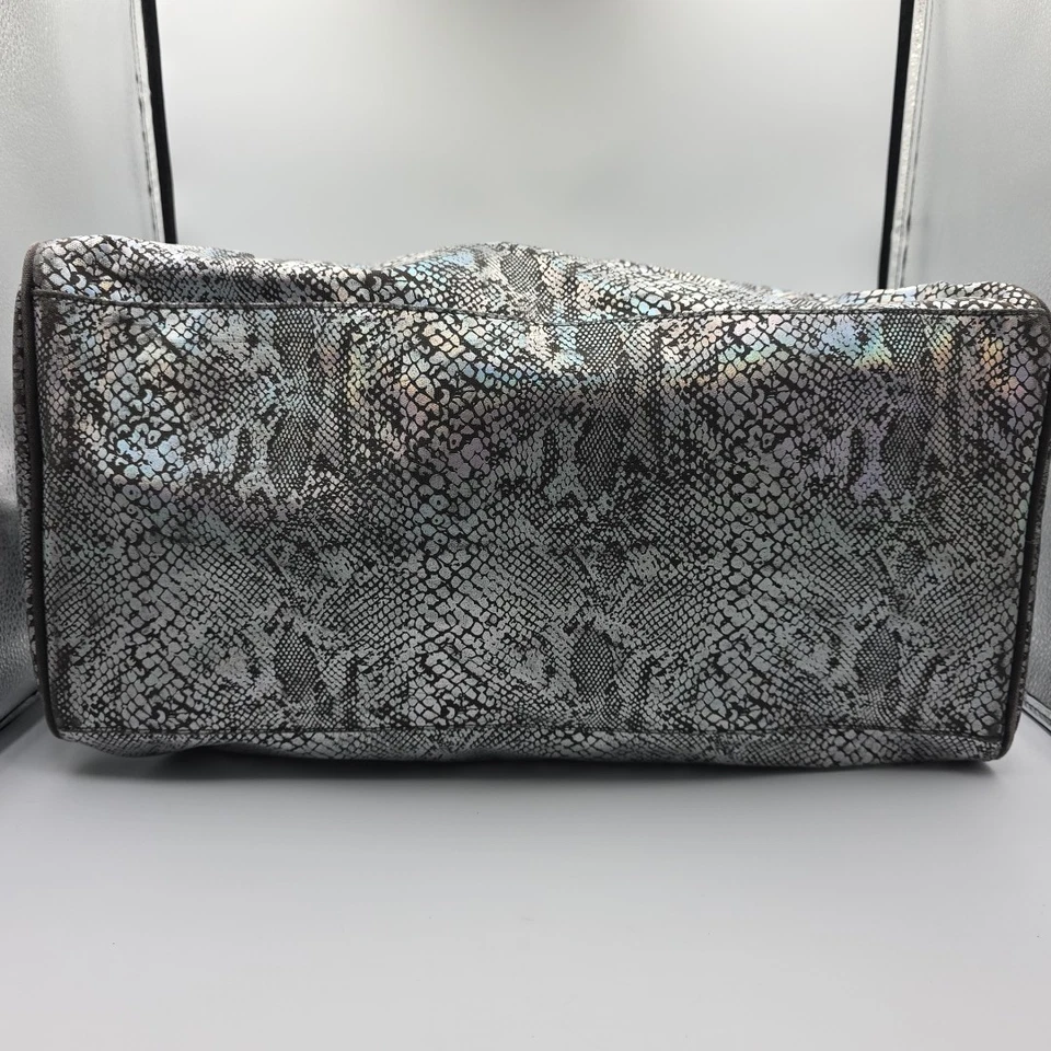 Pink Victoria Secret Black Silver Snakeskin Metalic Carry On Luggage Travel - Image 3 of 4