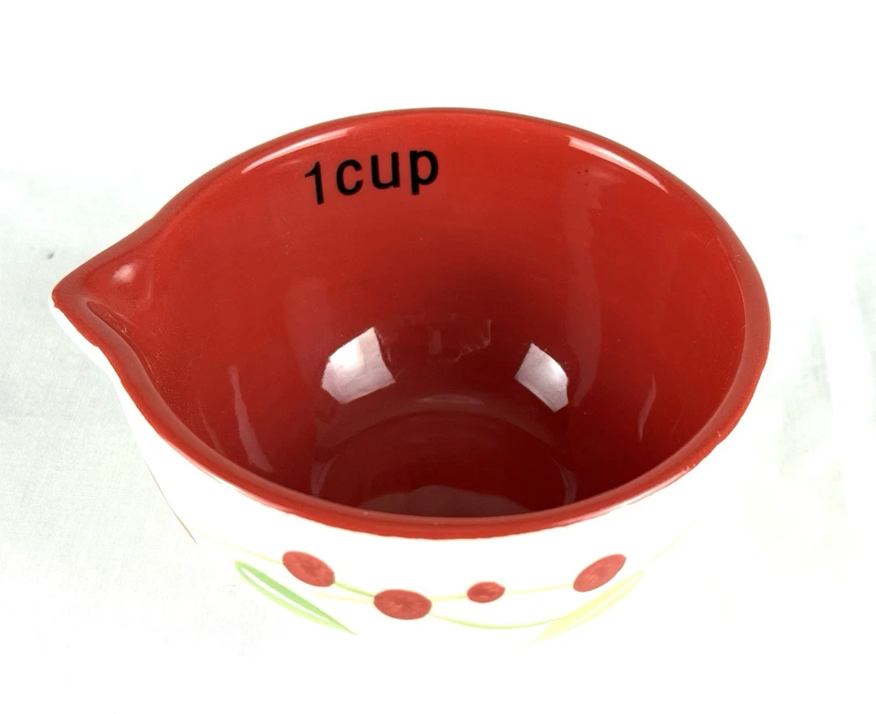 Гнездование керамические цветные мерные чашки набор из 4 на складе Boston - Изображение 4 из 4