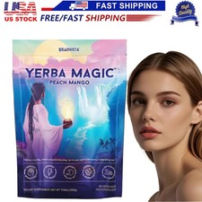 Yerba Magic Yerba Mate Instant Tea Powder - Peach Mango Flavor - 30 Servings