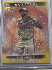 2024 Topps Inception - Kyren Paris #20 Yellow /199 (RC)