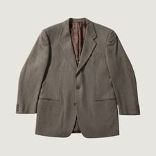 Ermenegildo Zegna Soft Brown Wool 3-Button Blazer Sport Coat Mens 40R Swiss Made