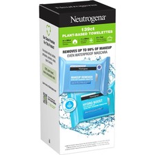 Neutrogena Makeup Remover Wipes, 139 count Plant-Based Cleansing Towelettes NEW