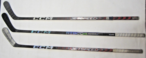 3 RIGHT-HANDED ICE HOCKEY CCM RIBCOR TRIGGER 9 PRO JETSPEED FT5 PRO PURE CARBON