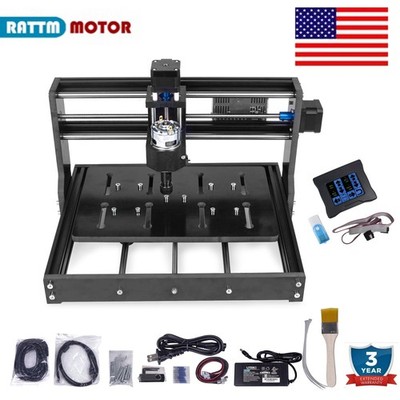 〖US〗CNC 3020 mini Wood Router GRBL Milling Engraver Machine+ Touchscreen Offline