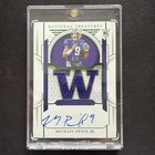 Panini National Treasures Michael Penix Jr RC Rookie ON CARD AUTO Patch SSP 5/5