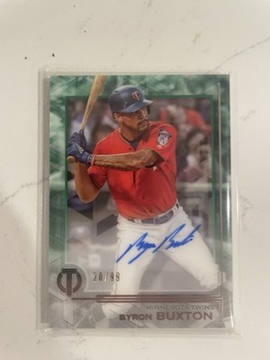 2019 Topps Tribute Autographs Byron Buxton Auto #d /99 Minnesota Twins #TA-BB SP