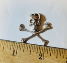 ⭐️Skull & Crossbones 9.68 Grams Hand Poured .999 Fine Silver.