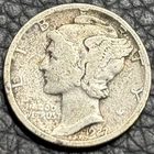 1927-D Mercury Dime — VF+ Condition 90% Silver San Francisco Mint