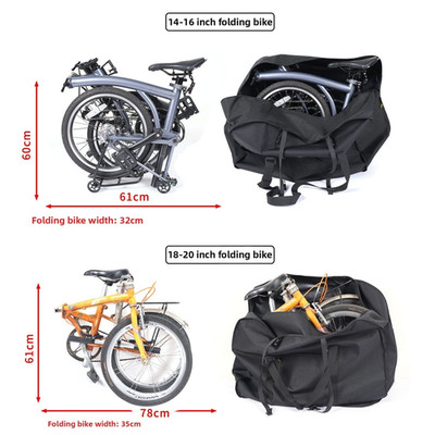 Easy Carry faltbare Fahrrad Aufbewahrungstasche für Brompton für Dahon 14-16 Z