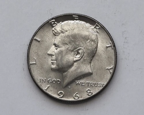 1968-D KENNEDY HALF DOLLAR UNCIRCULATED (JFK68-05)