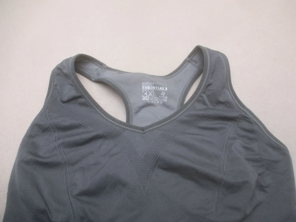 Sujetador deportivo Sport Essentials talla 3XL gris inalámbrico sin forro 4i Foto 2 de 4